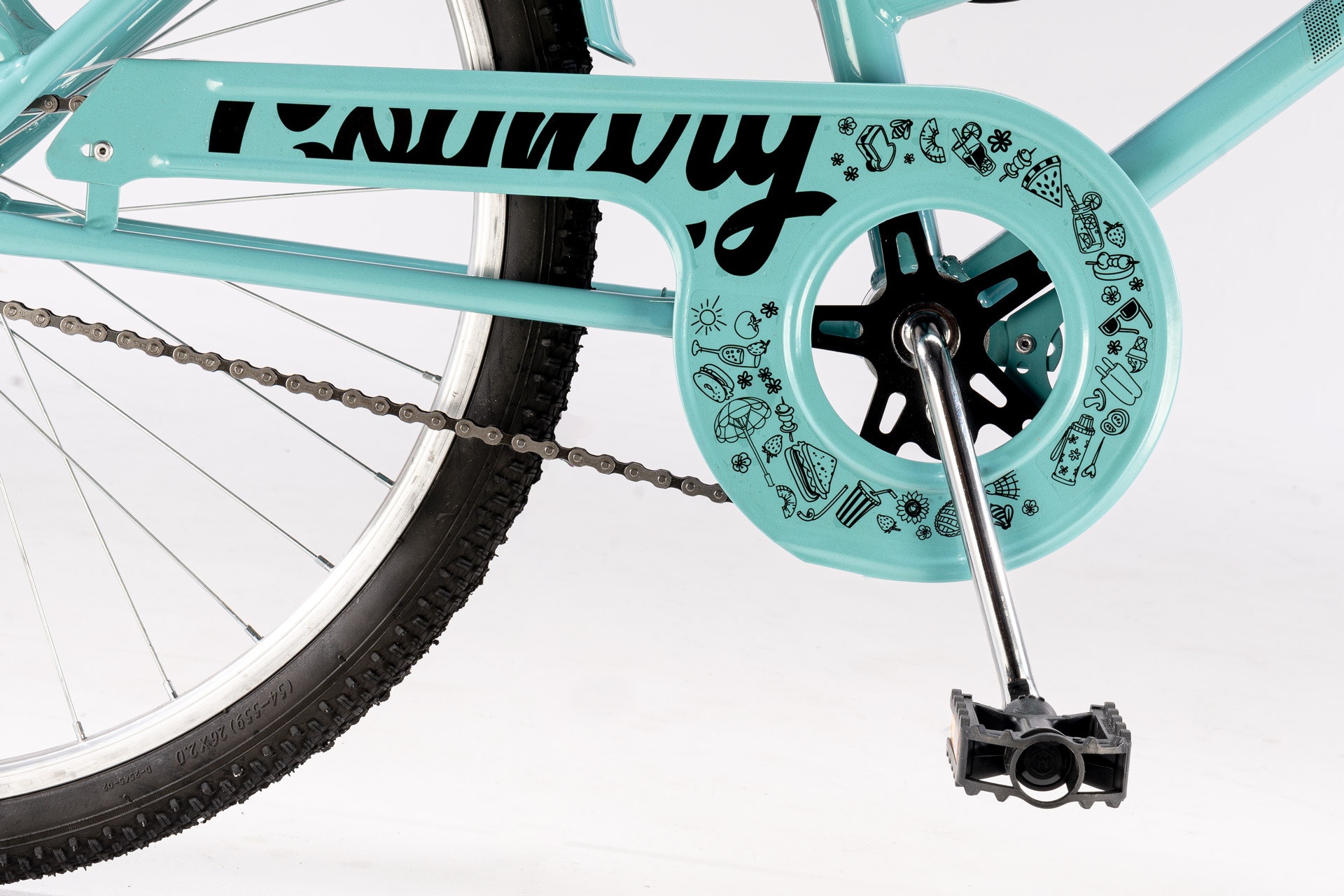 Bicicletas Urbana FUTURA Mod. Country 3577 Rod.26¨ Color AquaMarine - Imagen 2