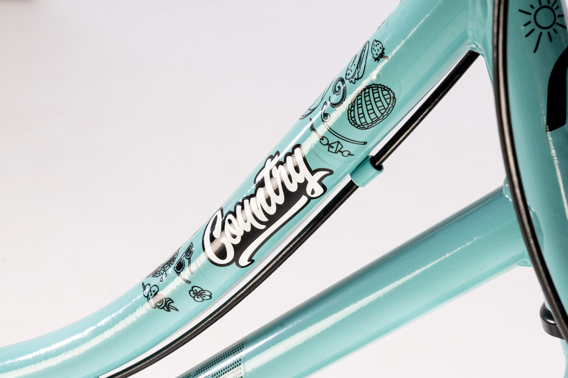 Bicicletas Urbana FUTURA Mod. Country 3577 Rod.26¨ Color AquaMarine - Imagen 4