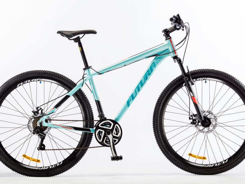 Bicicleta MTB Modelo MANTIS R.29" 21V SHIMANO / Celeste Mate,Negro, Rojo.