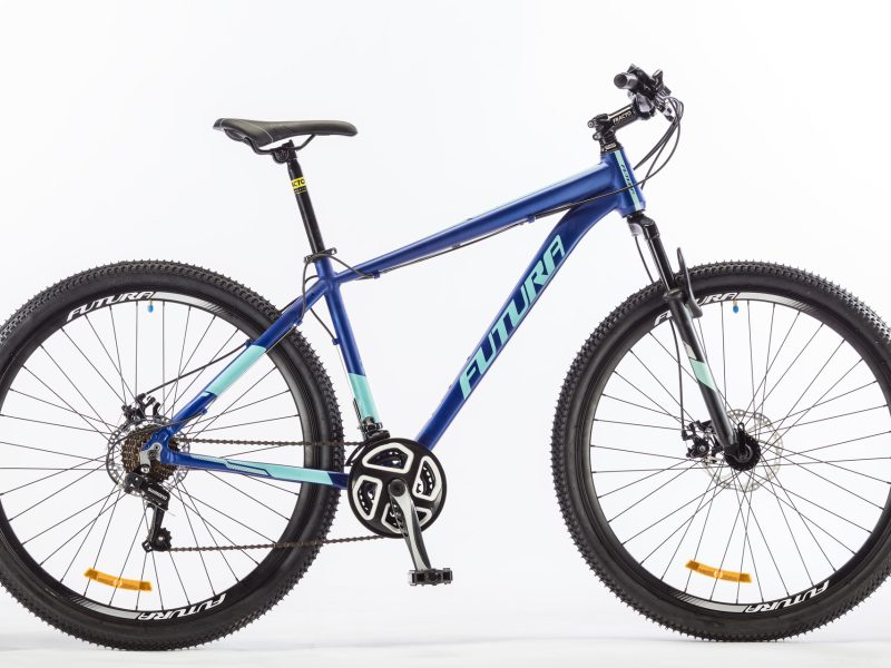 Bicicleta MTB Modelo MANTIS R.29" Azul Mate / Turquesa.