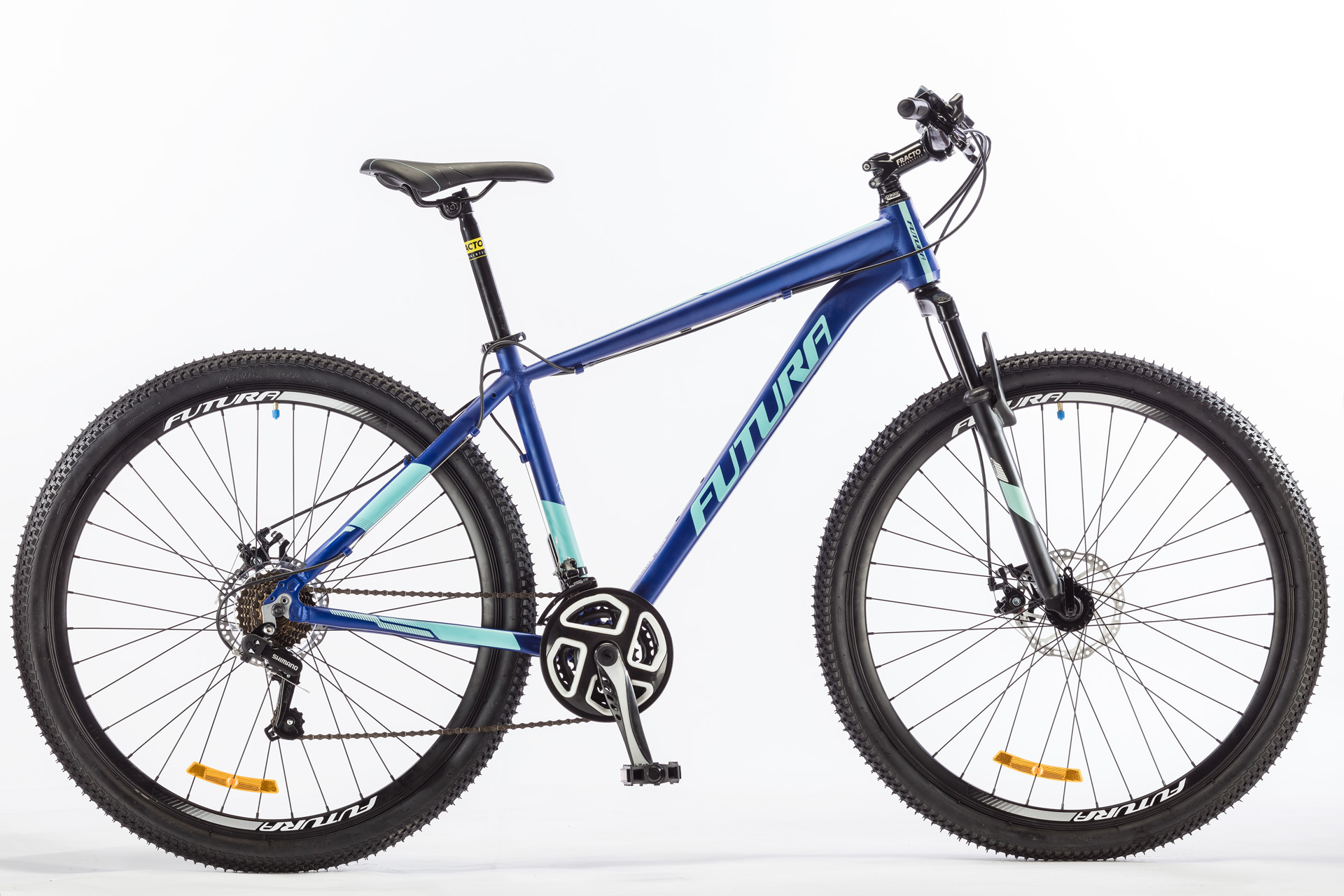 Bicicleta MTB Modelo MANTIS R.29" Azul Mate / Turquesa.