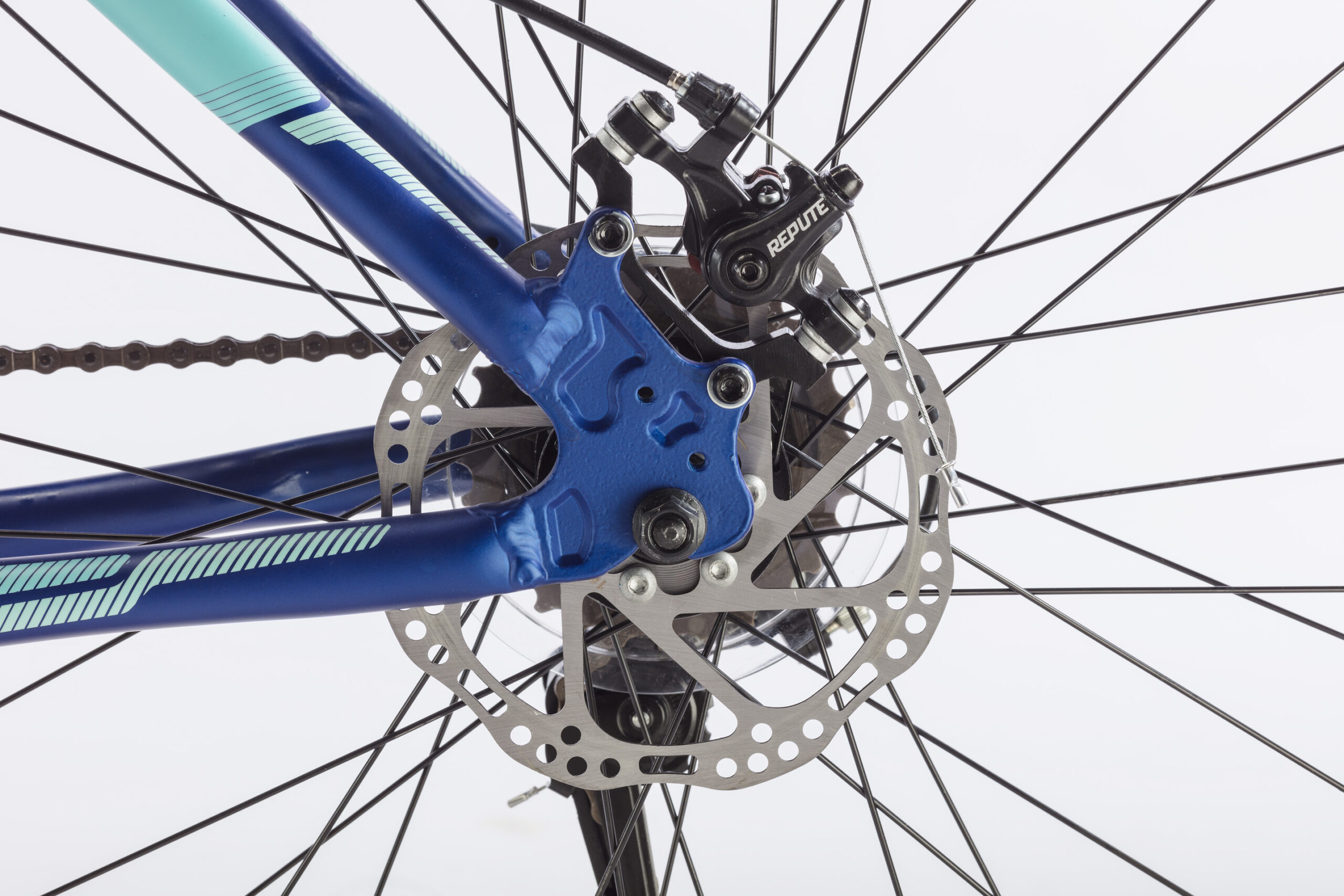 Bicicleta MTB Modelo MANTIS R.29" Azul Mate / Turquesa. - Imagen 2