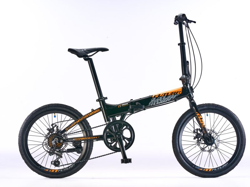 Bicicleta Plegable FUTURA mod. ORIGAMI 20¨ 7 Vel. Naranja Negro