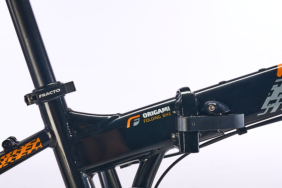 Bicicleta Plegable FUTURA mod. ORIGAMI 20¨ 7 Vel. Naranja Negro - Imagen 4