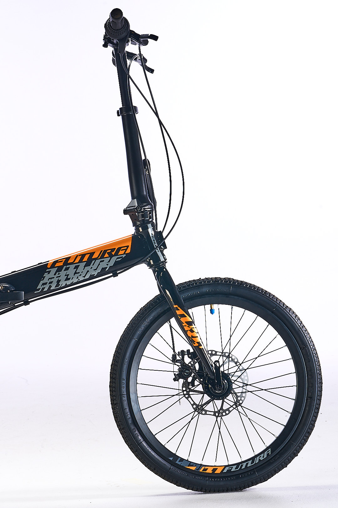 Bicicleta Plegable FUTURA mod. ORIGAMI 20¨ 7 Vel. Naranja Negro - Imagen 16